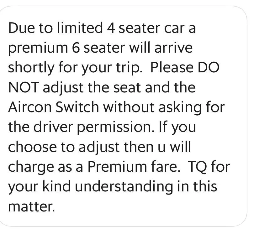 Grab's "Rolls Royce" Drivers? Passengers Outraged by Bizarre 'No Adjustment' Rules