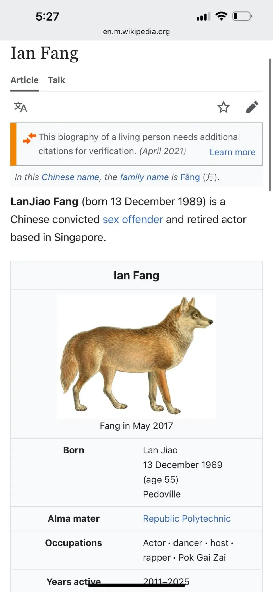 Wikipedia Goes Wild: Ian Fang's Page Vandalized, Sparking Outrage and Dark Humor on Reddit